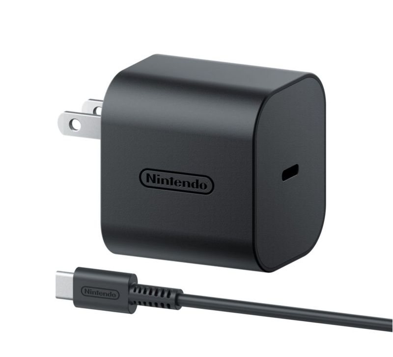Adaptador Electrónico Nintendo Switch 2 Adaptador de Corriente Nuevo