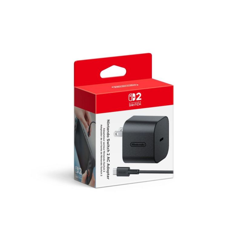 Adaptador Electrónico Nintendo Switch 2 Adaptador de Corriente Nuevo