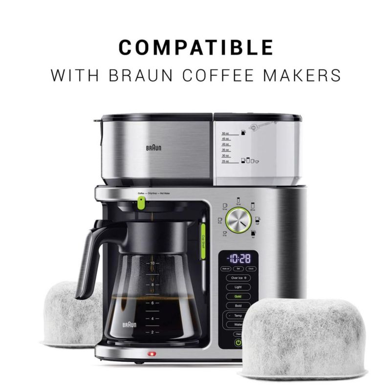 Filtros de agua BRENSTEN 12 unidades para cafeteras Braun