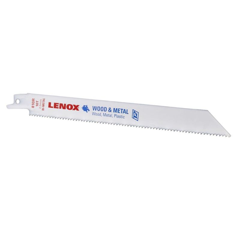 Hoja de sierra Lenox 20 cm bimetálica 10 TPI (paquete de 25)