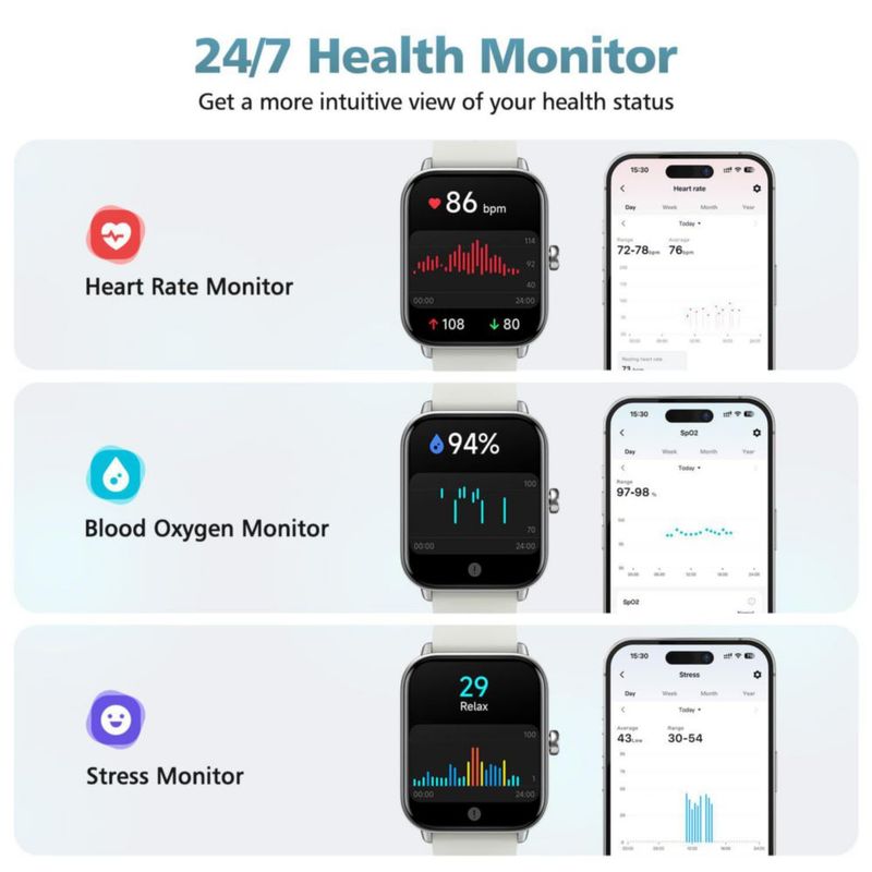 Reloj Inteligente Hingso 185" +120 Modos Fitness