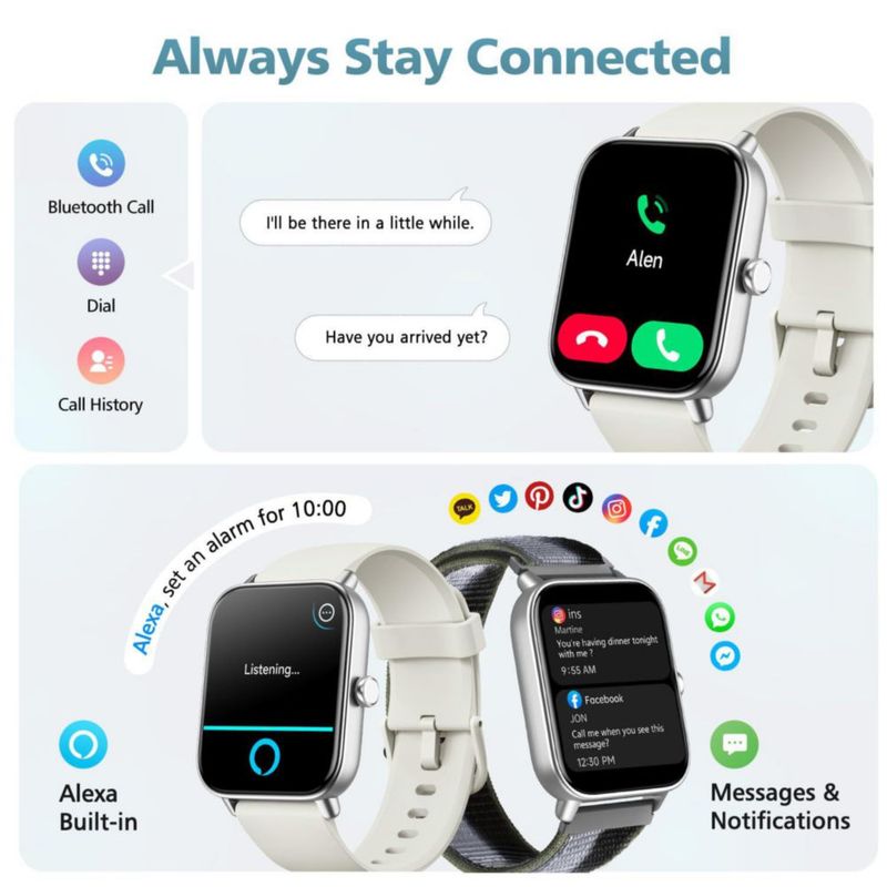 Reloj Inteligente Hingso 185" +120 Modos Fitness