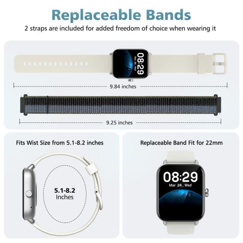 Reloj Inteligente Hingso 185" +120 Modos Fitness