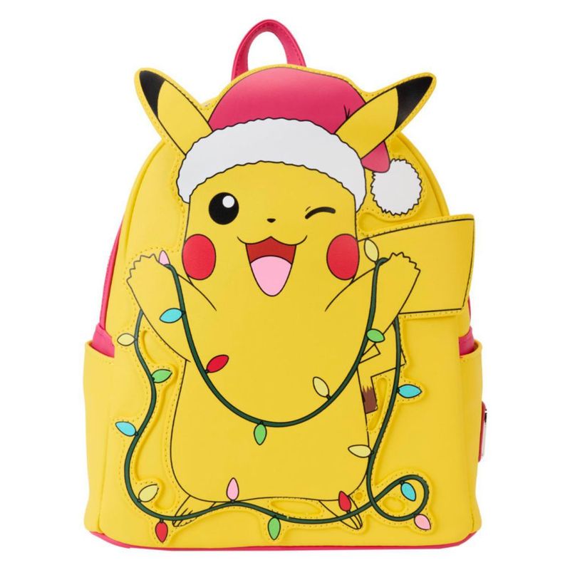 Mochila Loungefly Pikachu 23x27x11 cm Edición Navideña