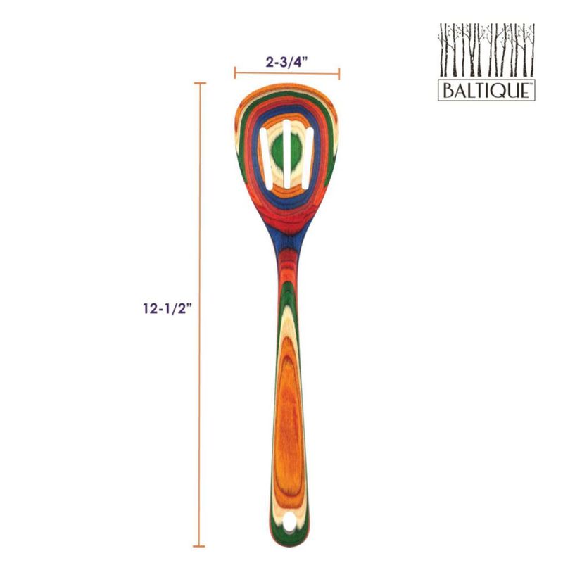 Cuchara ranurada de madera para cocinar Totally Bamboo 318 cm Marrakech