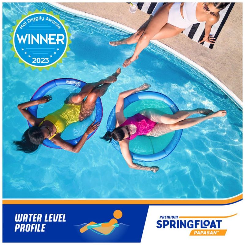 Tumbona de piscina SwimWays Spring Float Premium Papasan para adultos