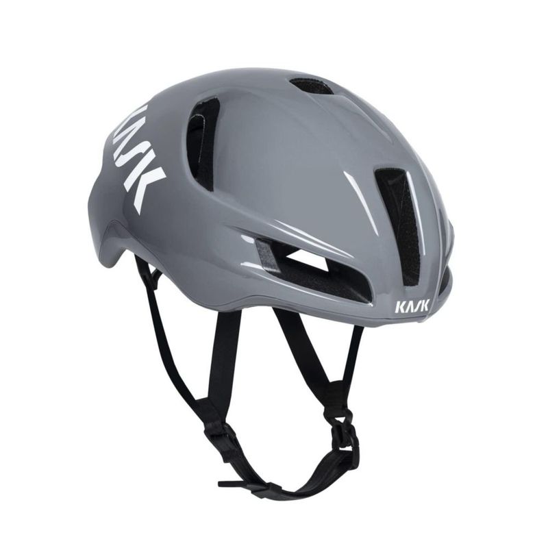 Casco aerodinámico Kask Utopia Y para ciclismo de carretera color gris tamaño pequeño