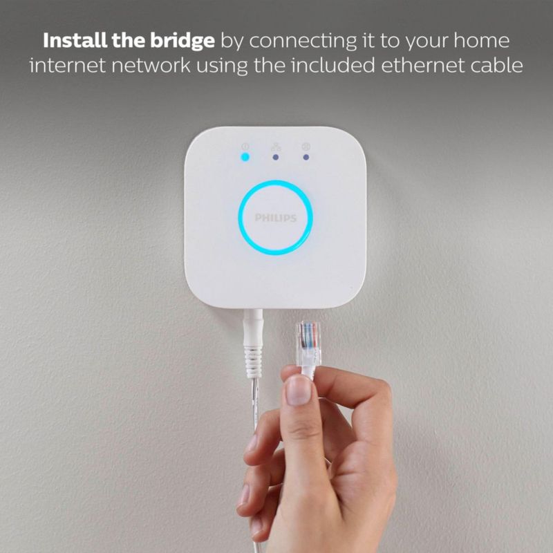 Hub de iluminación inteligente Philips Hue Bridge blanco