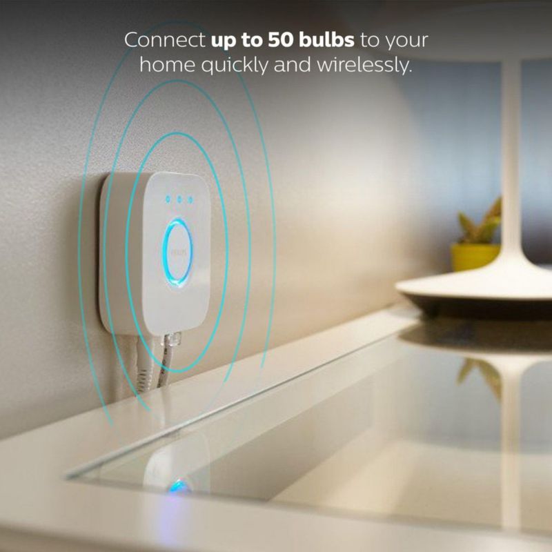 Hub de iluminación inteligente Philips Hue Bridge blanco