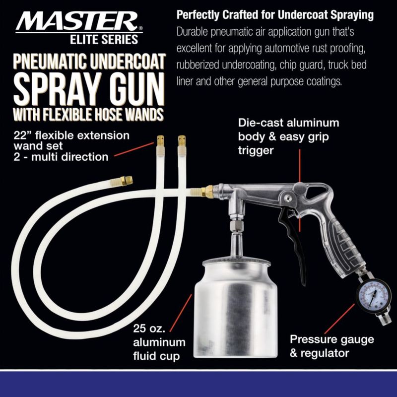 Pistola de Pulverización Master Airbrush con Alimentación por Succión de 750 ml