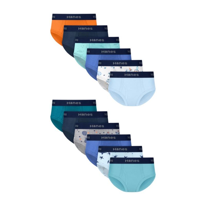 Calzoncillos Hanes Unisex Bebé Pack de 12 Algodón‑Elastizado
