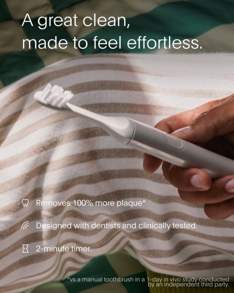 Cepillo de dientes eléctrico SURI Core Sonic gris con sensor de presión