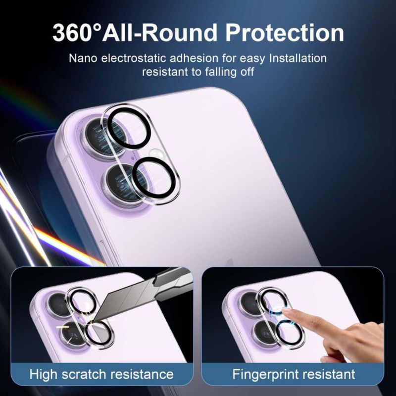 Protector de pantalla NEW'C para iPhone 17 de 63" + cámara