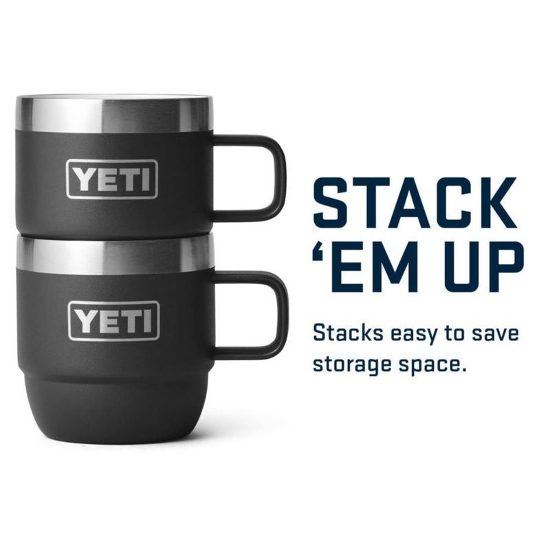 Taza YETI Rambler de acero inoxidable con aislamiento al vacío 180 ml paquete de 2 unidades