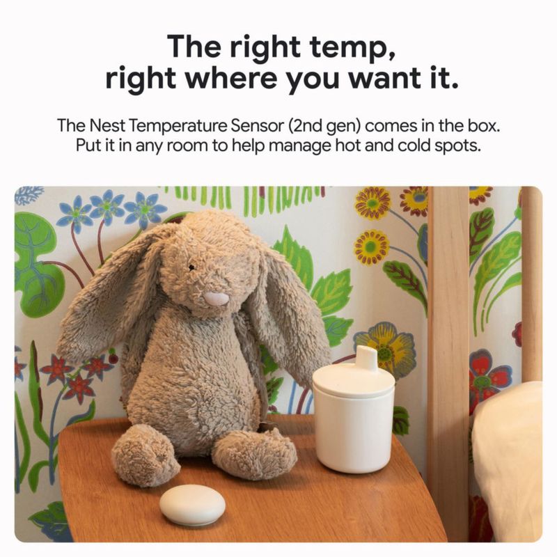Termostato inteligente Google Nest Learning de cuarta generación con sensor