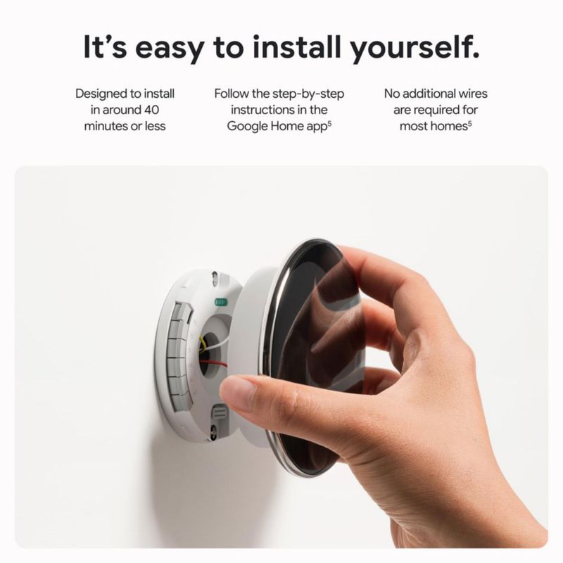 Termostato inteligente Google Nest Learning de cuarta generación con sensor