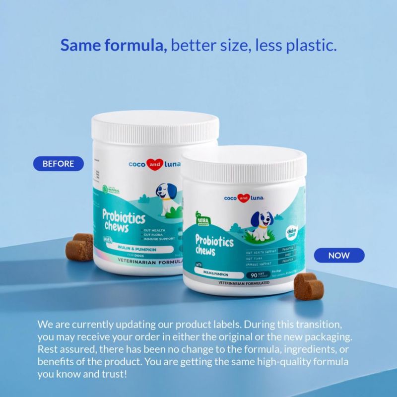 Probióticos para Perro Coco and Luna – 90 Gominolas Sabor Pollo