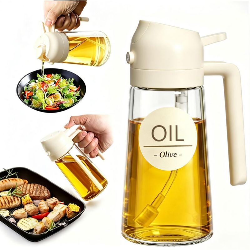 Botella Pure Future 470 ml Pulverizador y Dispensador de Aceite de Oliva