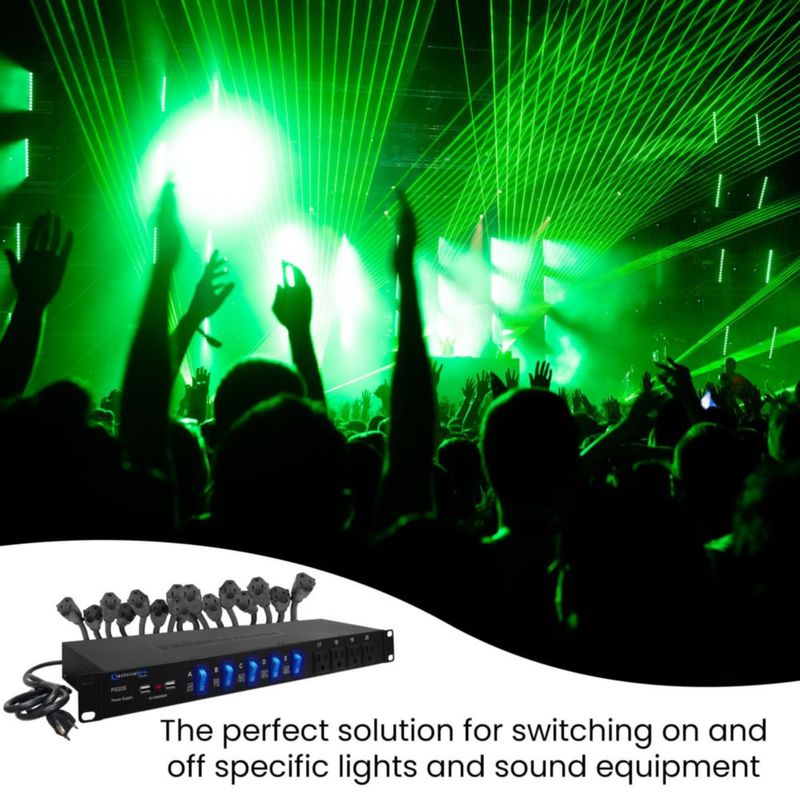 Regleta de alimentación Technical Pro PS20S para rack de 19" con 20 tomas y 120V