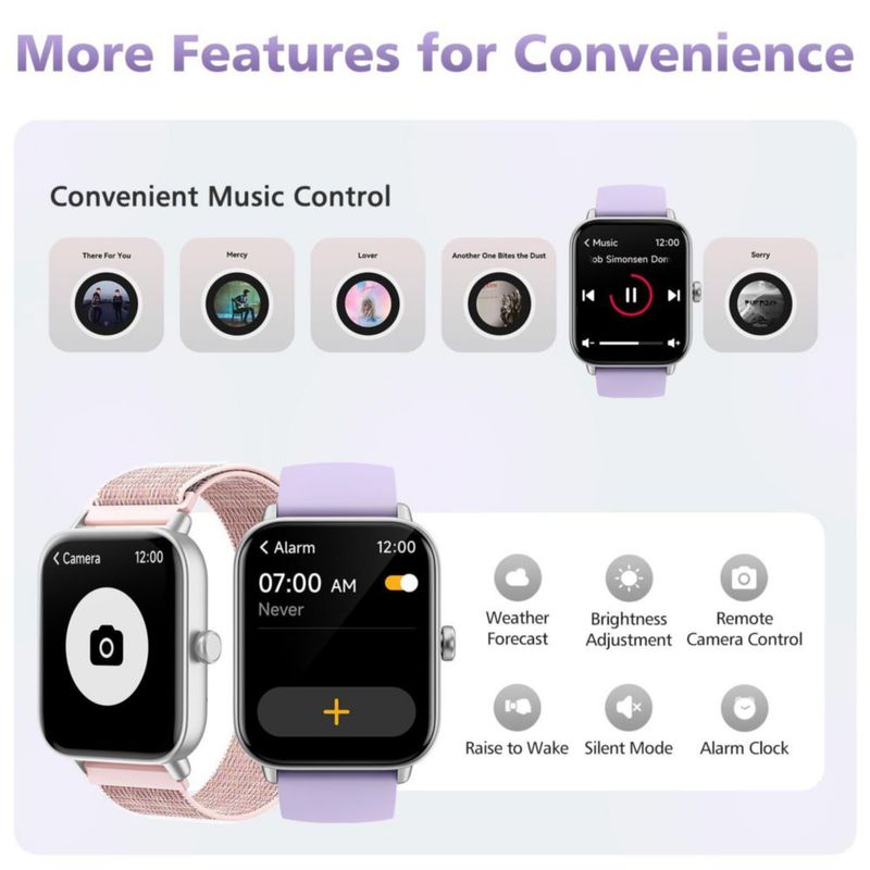 Reloj Inteligente Hingso 185" con Bluetooth y Llamadas Fitness
