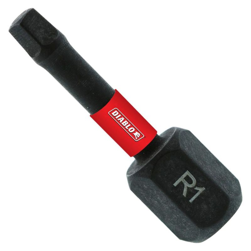Square Drive Bits Diablo DSQ11P5 1/4 pulgadas hexagonales 25 cm paquete de 5