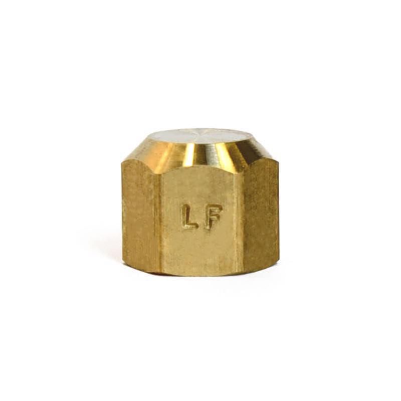 Conector de manguera HOMEPLUS+ con tapa abocinada de 3/8 pulgadas latón