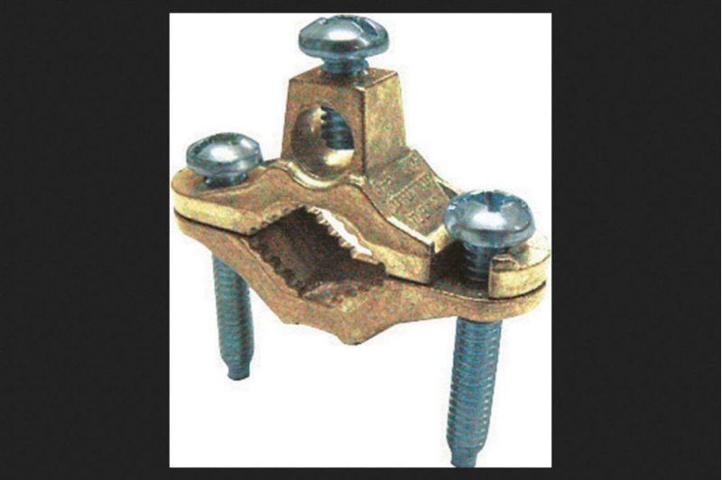 Tornillos de acero inoxidable Bronce Sigma Electric 41310 de Clamp Ground
