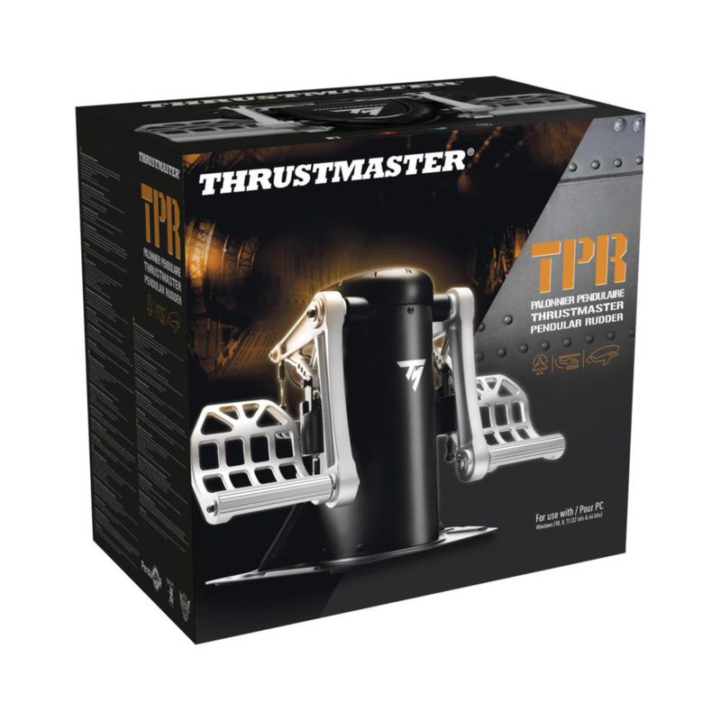 Sistema de timón Thrustmaster TPR Expert para simulación de vuelo