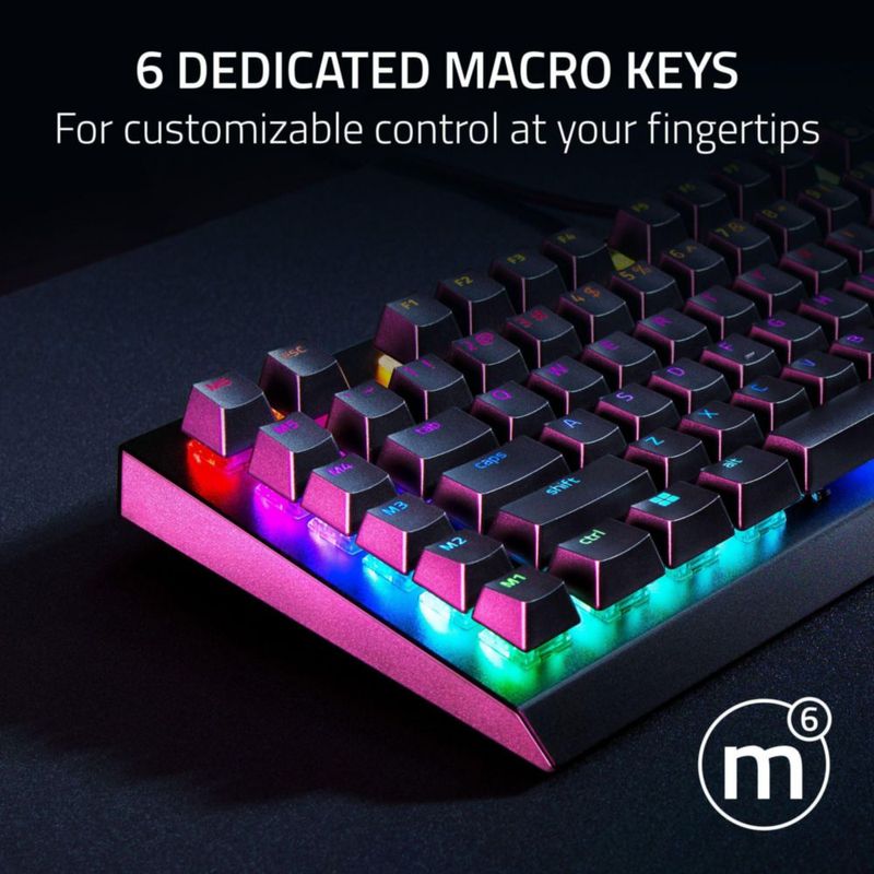 Teclado mecánico para juegos Razer BlackWidow V4 X Yellow