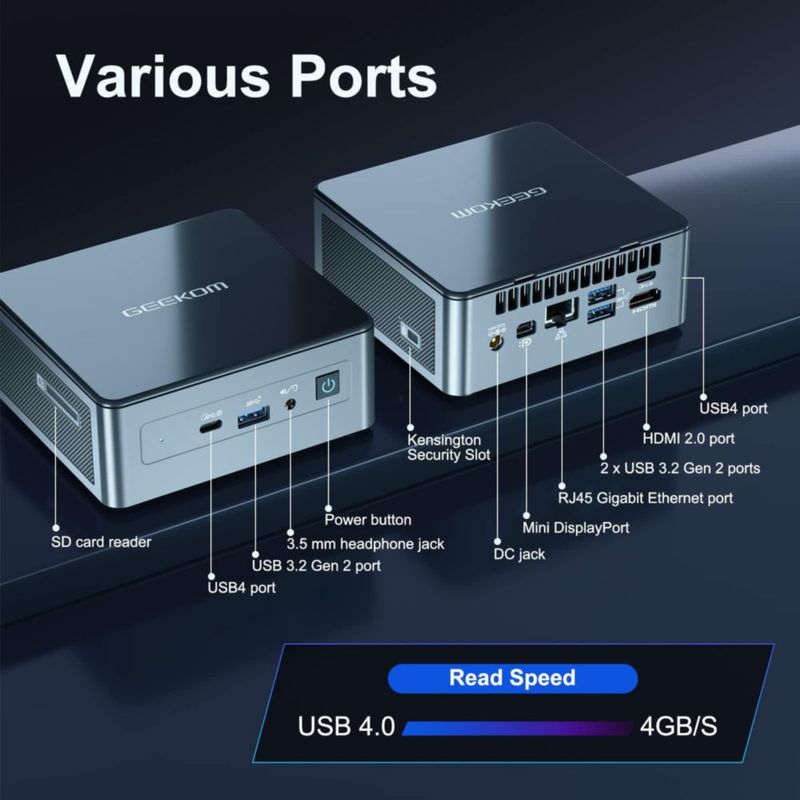 Mini PC GEEKOM IT11 i7-1195G7 16 GB RAM 512 GB SSD