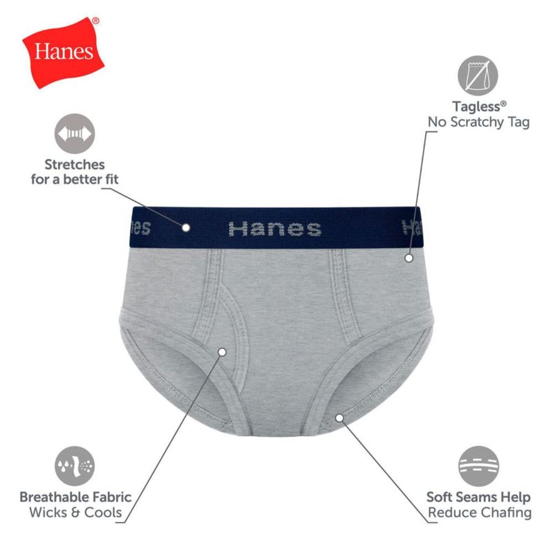 Calzoncillos Hanes 12 unidades de algodón-elástico para bebé y niño pequeño