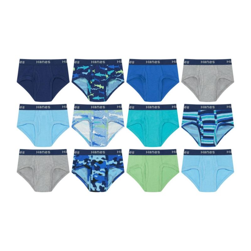 Calzoncillos Hanes 12 unidades de algodón-elástico para bebé y niño pequeño