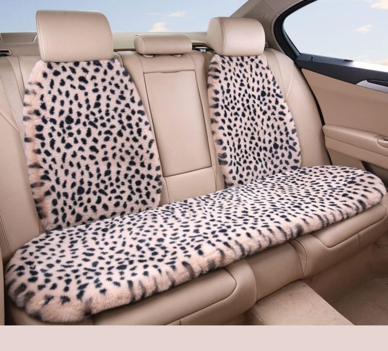 Fundas de asiento seemehappy Leopardo completo Beige