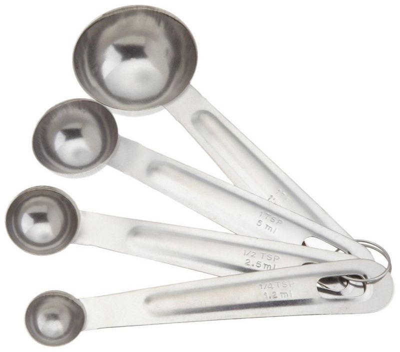 Juego de 4 cucharas dosificadoras GoodCook Classic de acero inoxidable