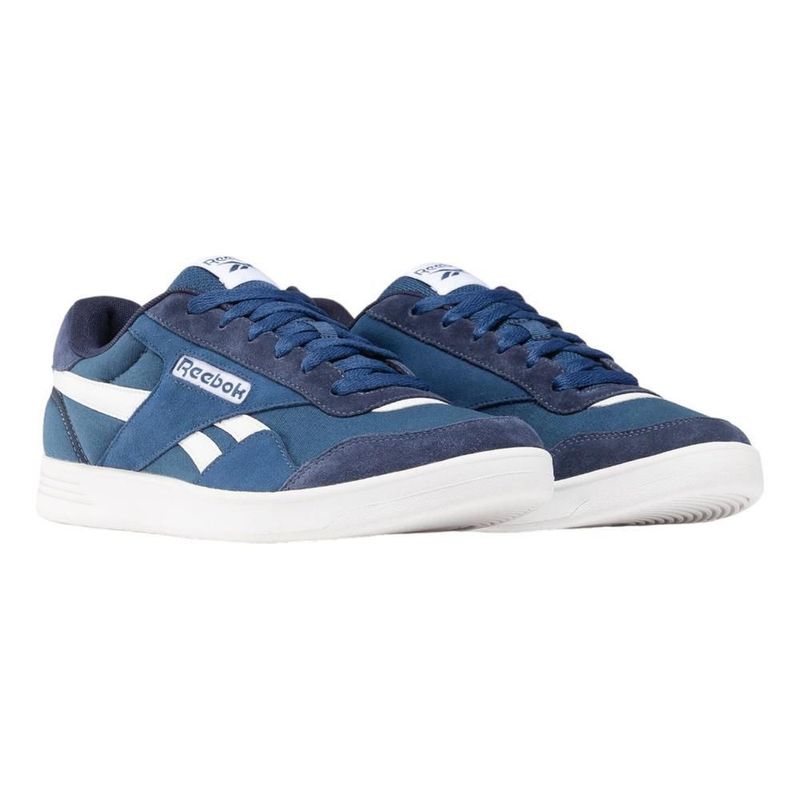 Tenis reebok hombre caballero casual azul court advance canvas