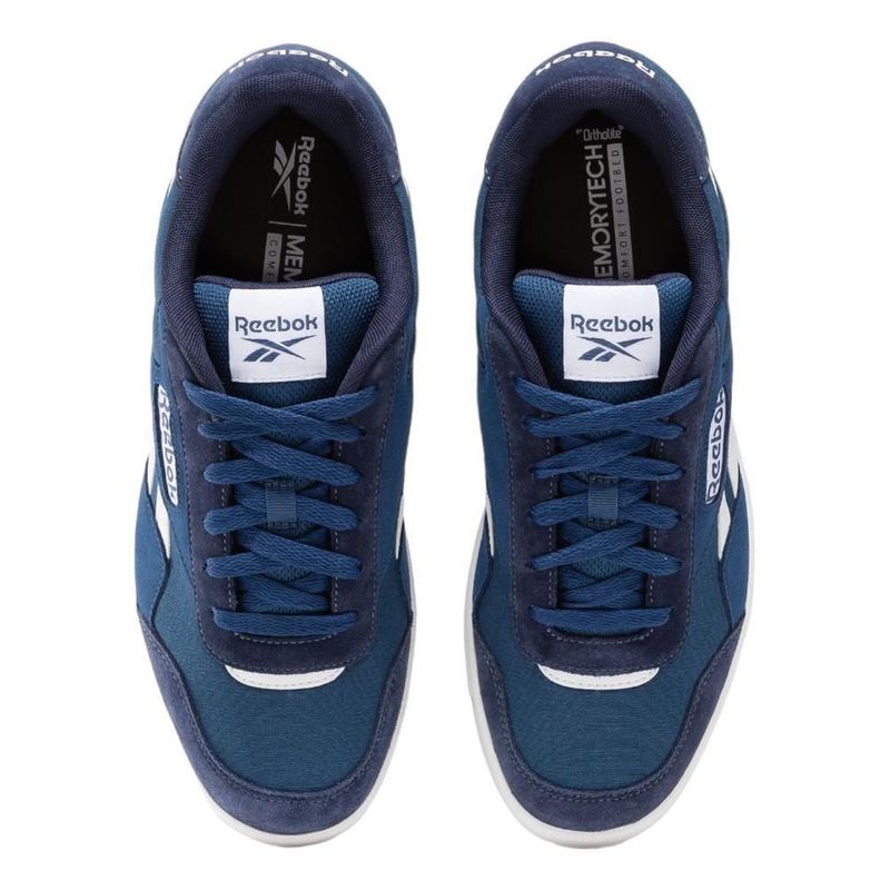 Tenis reebok hombre caballero casual azul court advance canvas