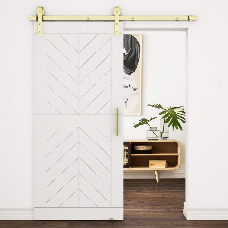 Herrajes interiores para puerta estilo granero corrediza National Hardware N700-113