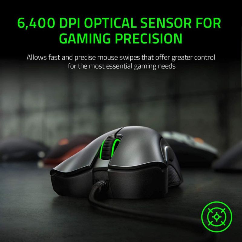 Ratón para juegos Razer DeathAdder Essential 6400 DPI negro