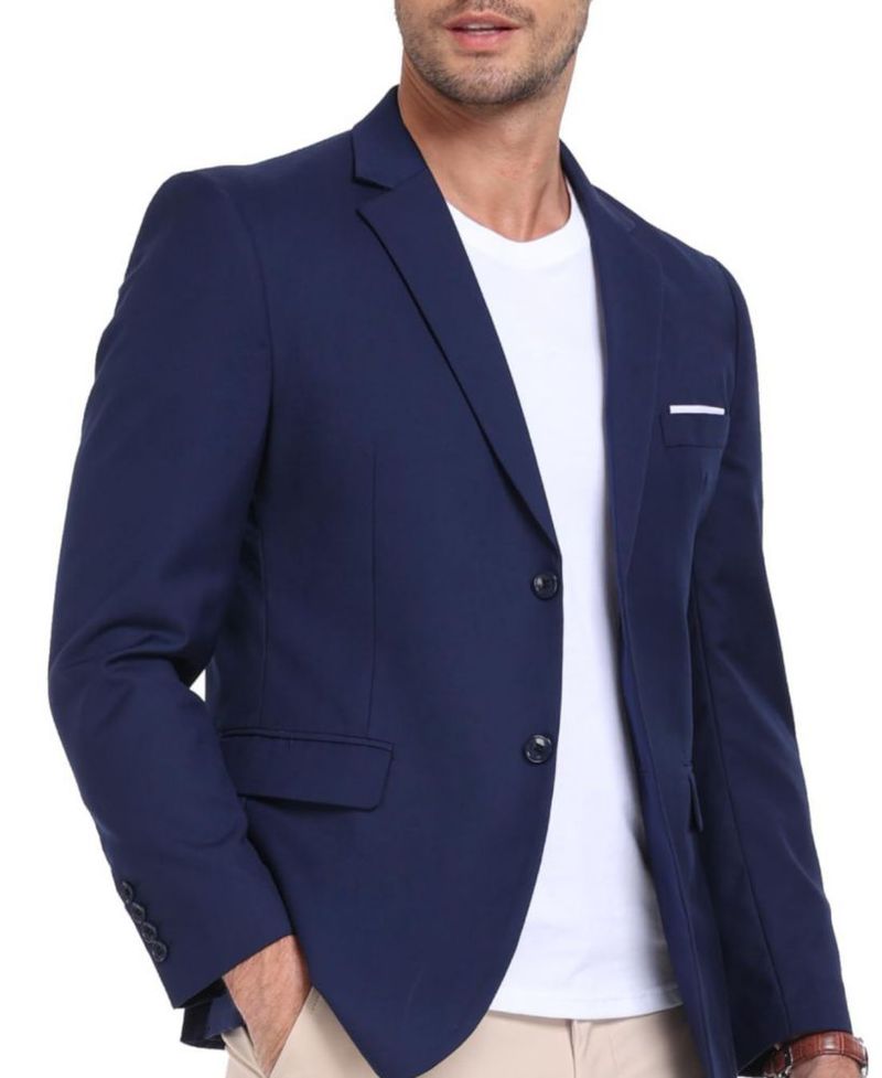 Blazer AIBUYTA Slim Fit azul marino talla M