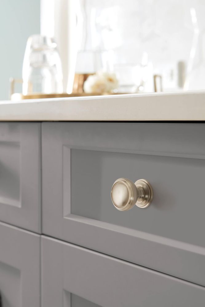 Tirador de gabinete Amerock 32 mm níquel satinado – 1 unidad