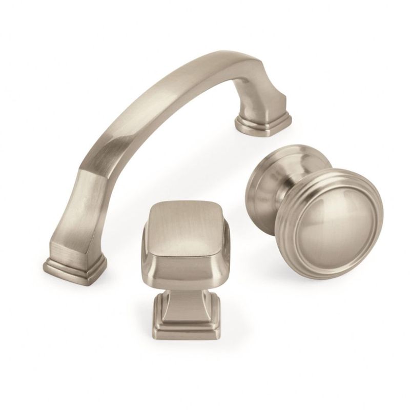 Tirador de gabinete Amerock 32 mm níquel satinado – 1 unidad