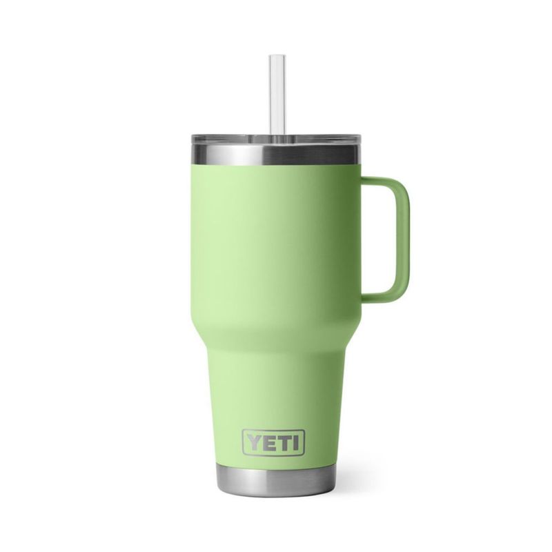 Taza YETI Rambler de 1 litro con tapa de pajita aislada al vacío inoxidable