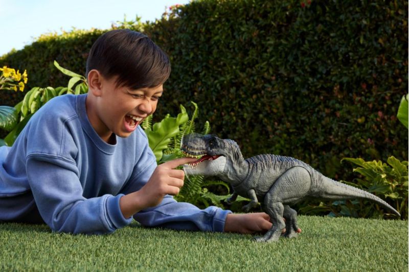 Figura de dinosaurio Mattel Jurassic World Rebirth Tyrannosaurus Rex