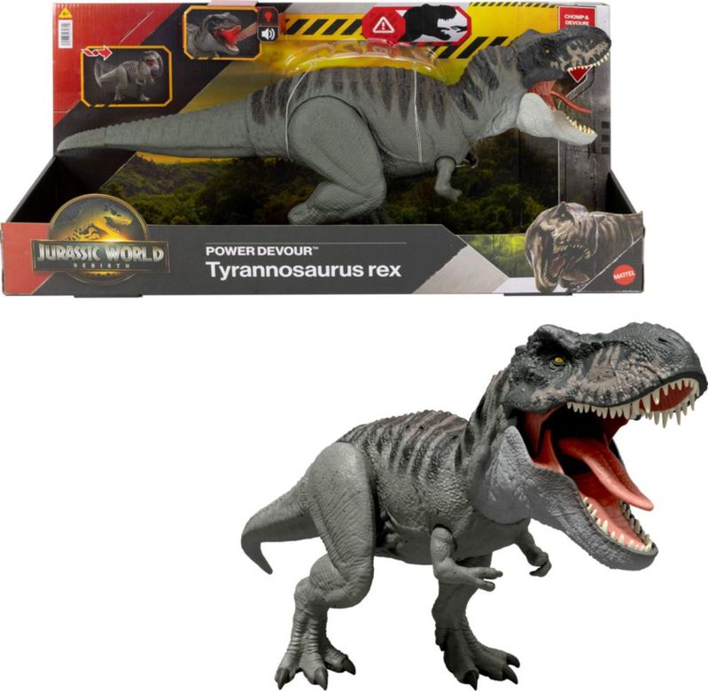Figura de dinosaurio Mattel Jurassic World Rebirth Tyrannosaurus Rex