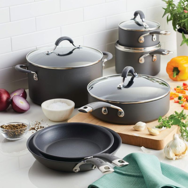 Juego de utensilios de cocina Circulon Radiance anodizado duro antiadherente 10 unidades