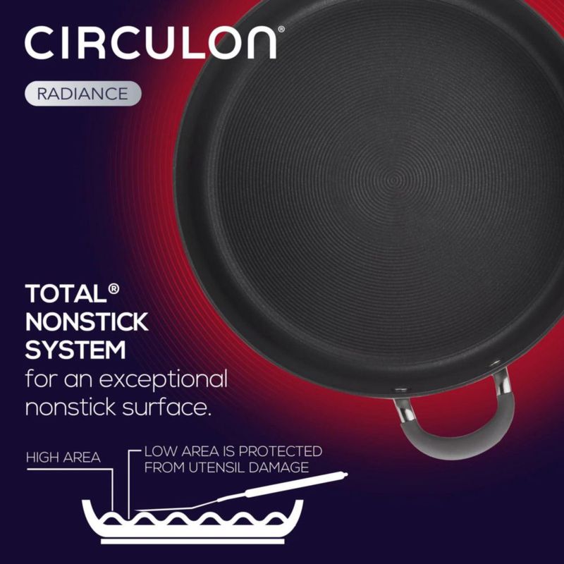 Juego de utensilios de cocina Circulon Radiance anodizado duro antiadherente 10 unidades