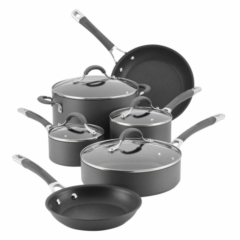 Juego de utensilios de cocina Circulon Radiance anodizado duro antiadherente 10 unidades