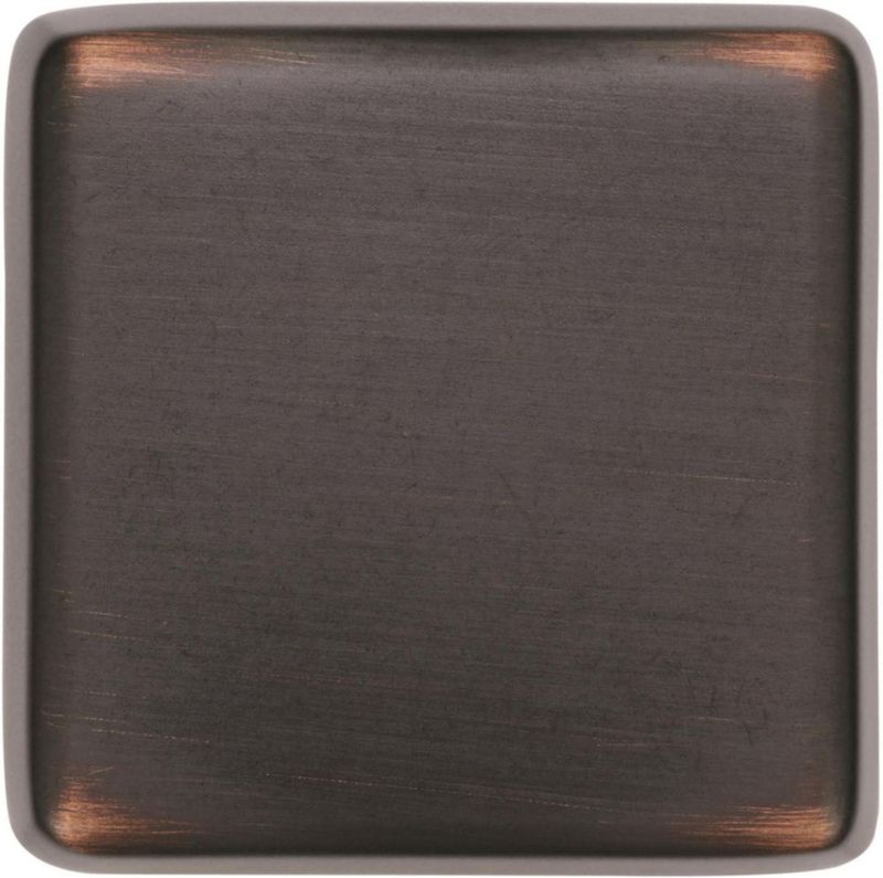 Pomo cuadrado de bronce cepillado al aceite de 3 cm – Amerock