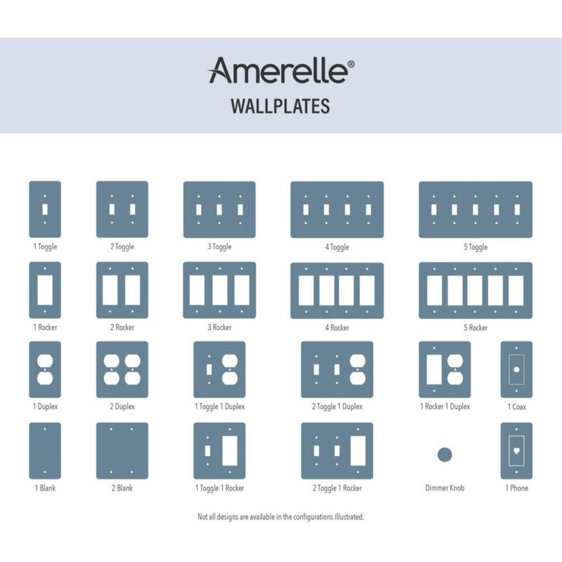 Lámina de pared Amerelle 77RBN Metro Line 1 Rocker de metal fundido