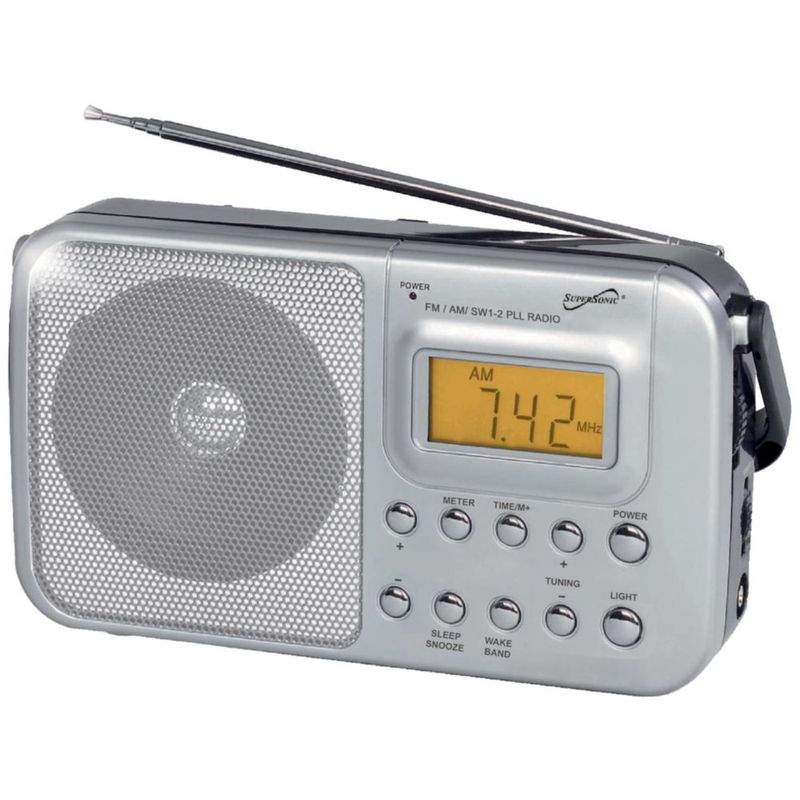 Radio portátil Supersonic SC-1091 de 4 bandas AM/FM/SW